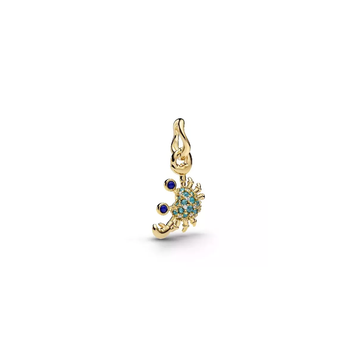 Charm Pandora cangrejo circon plata 14k golg plated - 764684C01