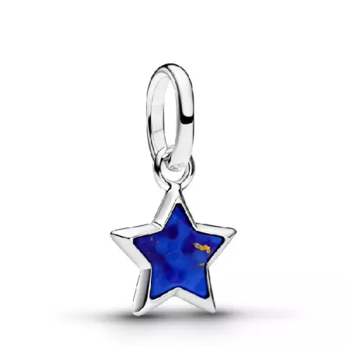 Charm Pandora plata estrella esmalte azul - 794613C01