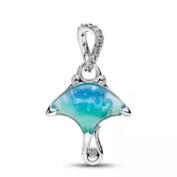Charm Pandora manta raya plata murano zircon - 794685C01