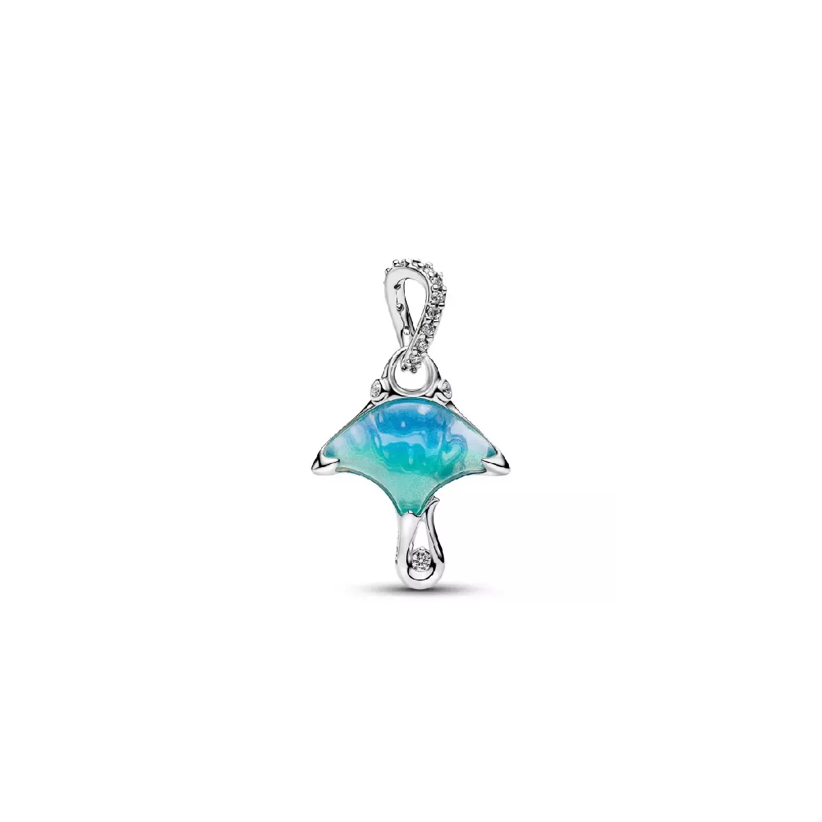 Charm Pandora manta raya plata murano zircon - 794685C01