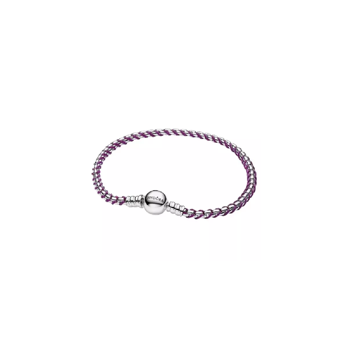 Polsera Pandora plata nylon lila - 593816C03