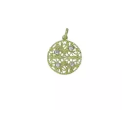 Penjoll or groc 18k 4 brillants 0,18k - RMC-010148B