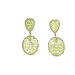 Arracades or groc penjant 0,11k brillants - RMP-05412