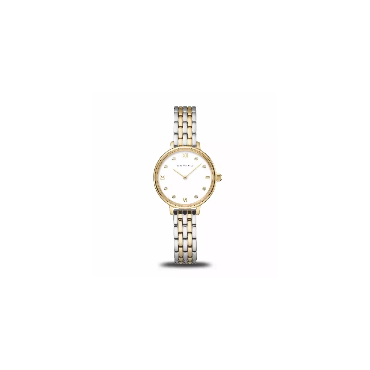 Reloj Bering 28mm acero y chapado cristal zafiro - 11028-714
