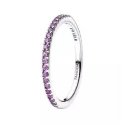 Anell Pandora plata zircon morat - 192999C04