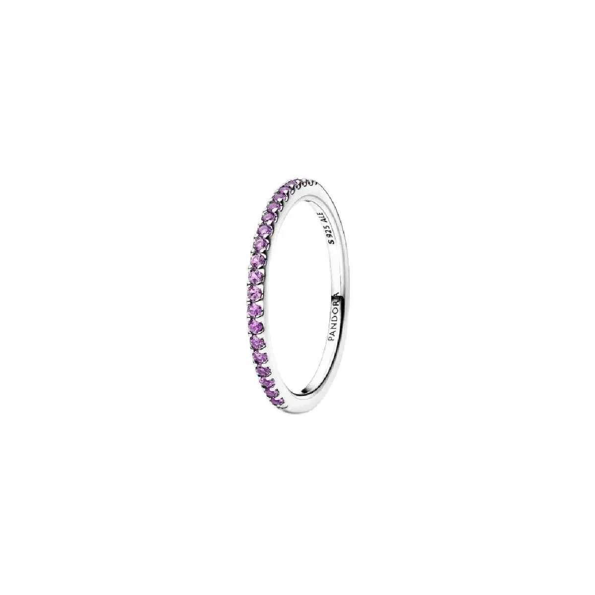 Anell Pandora plata zircon morat - 192999C04
