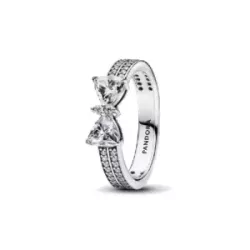Anell Pandora plata llaç zircon - 193552C01