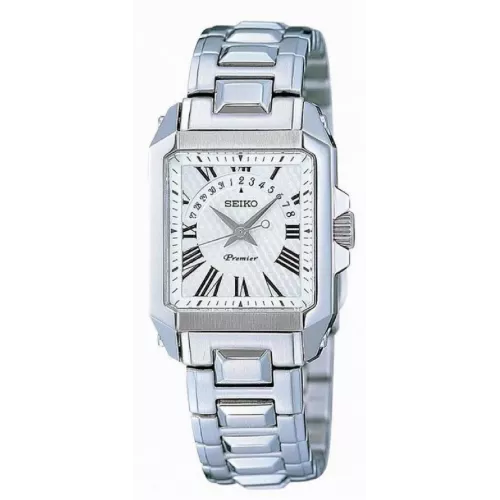 Reloj Seiko cadena acero Premier cristal zafiro - SXD789