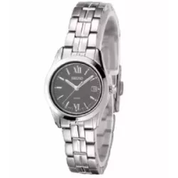 Rellotge Seiko esfera negra cadena acer 100m water resistant - SXDC63P1