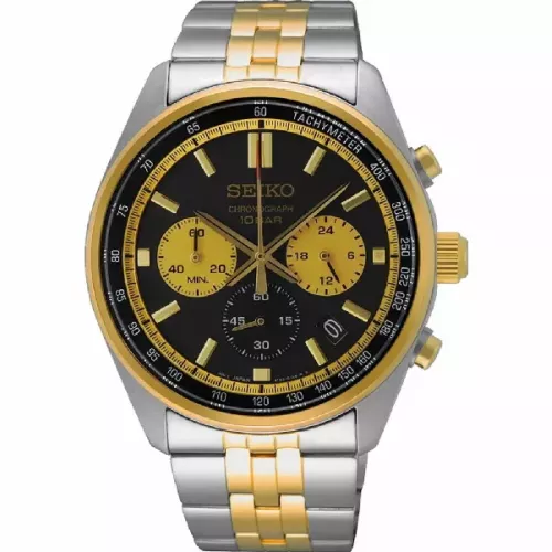 Rellotge Seiko crono bicolor 100m water resistant - SSB430P1