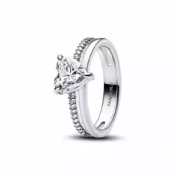 Anell Pandora plata zircon cor - 193100C01