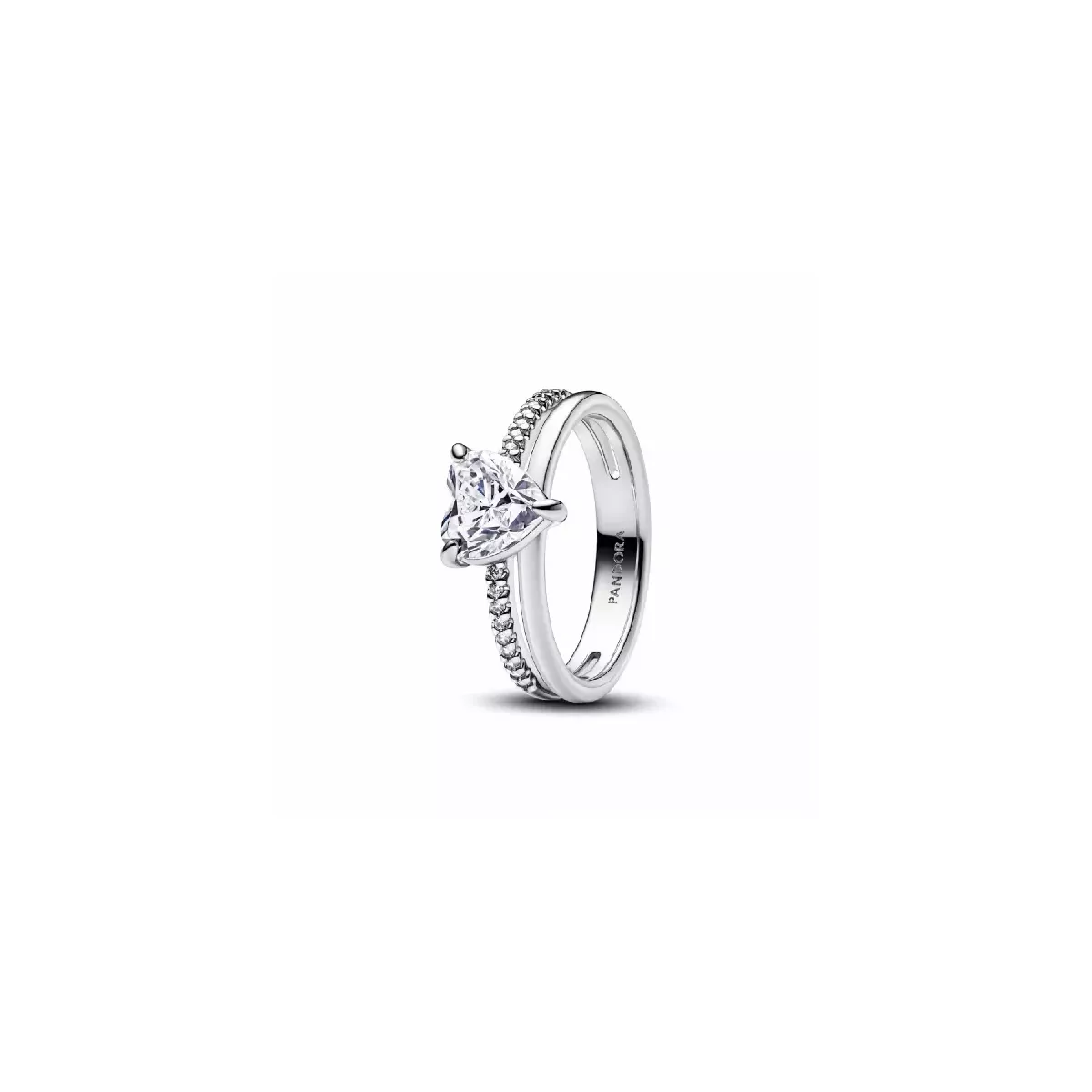 Anell Pandora plata zircon cor - 193100C01