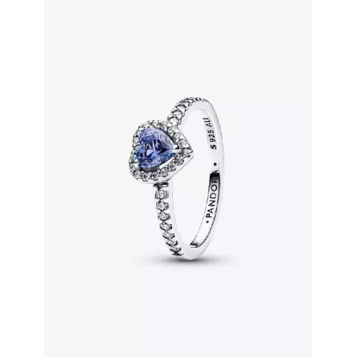 Anell Pandora plata cor zircon blau - 198421C05