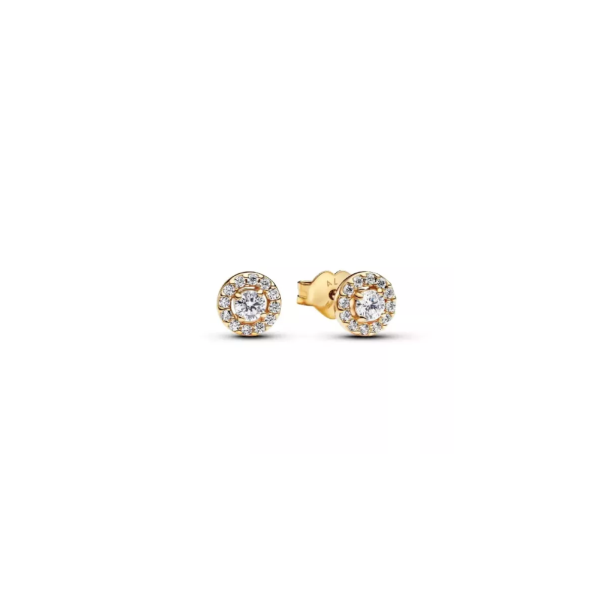 Arracades Pandora plata 14k gold plated zircon - 263019C01