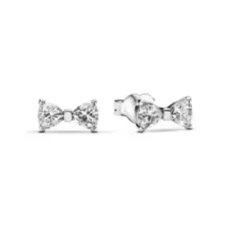 Arracades Pandora plata zircon llaç - 293542C01