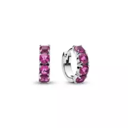 Arracades Pandora zircon fucsia tipo criolla - 293851C02