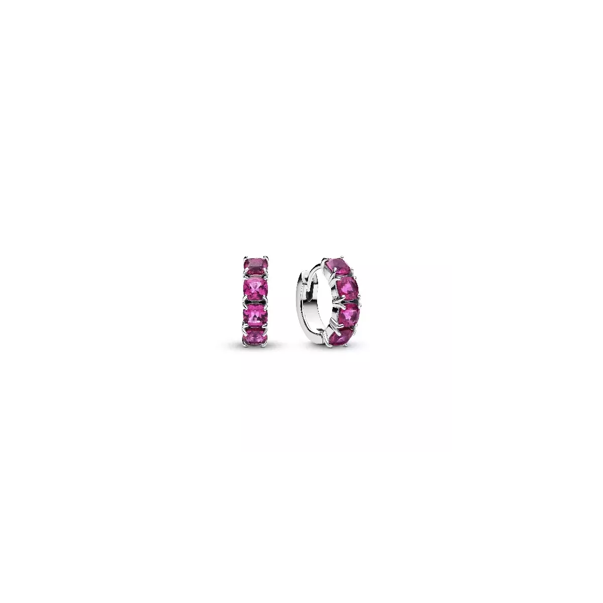 Arracades Pandora zircon fucsia tipo criolla - 293851C02