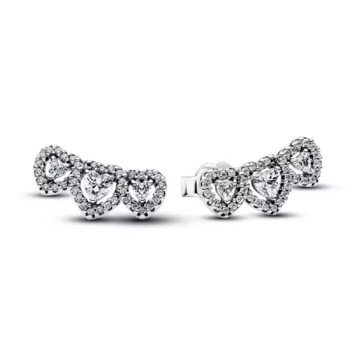 Arracades Pandora plata cors zircon - 294411C01