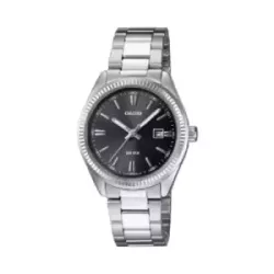 Reloj Casio esfera negra 35mm diametro de caja 50m acero - UTP-1302PD-1AV