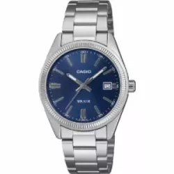 Reloj Casio esfera azul 35mm diametro de caja 50m acero - UTP-1302PD-2A1
