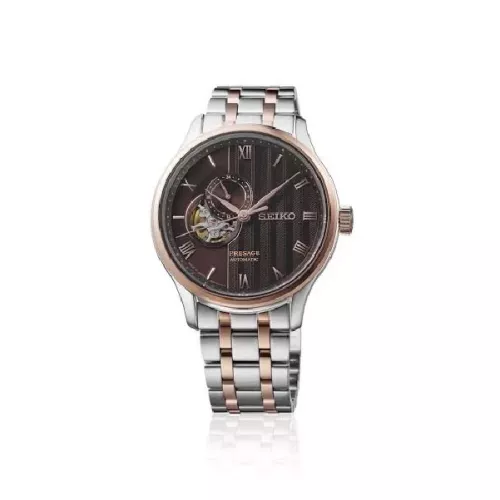 Reloj Seiko Presage Jardin Japones automatico 4R39 cristal zafiro 41,8mm diametro de caja acero y ip rose - SSA466J1