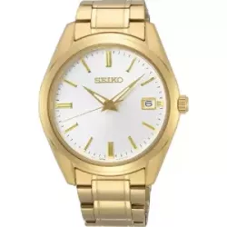 Reloj Seiko Neo Classic cristal zafiro 100m water resistant chapado - SUR314P1