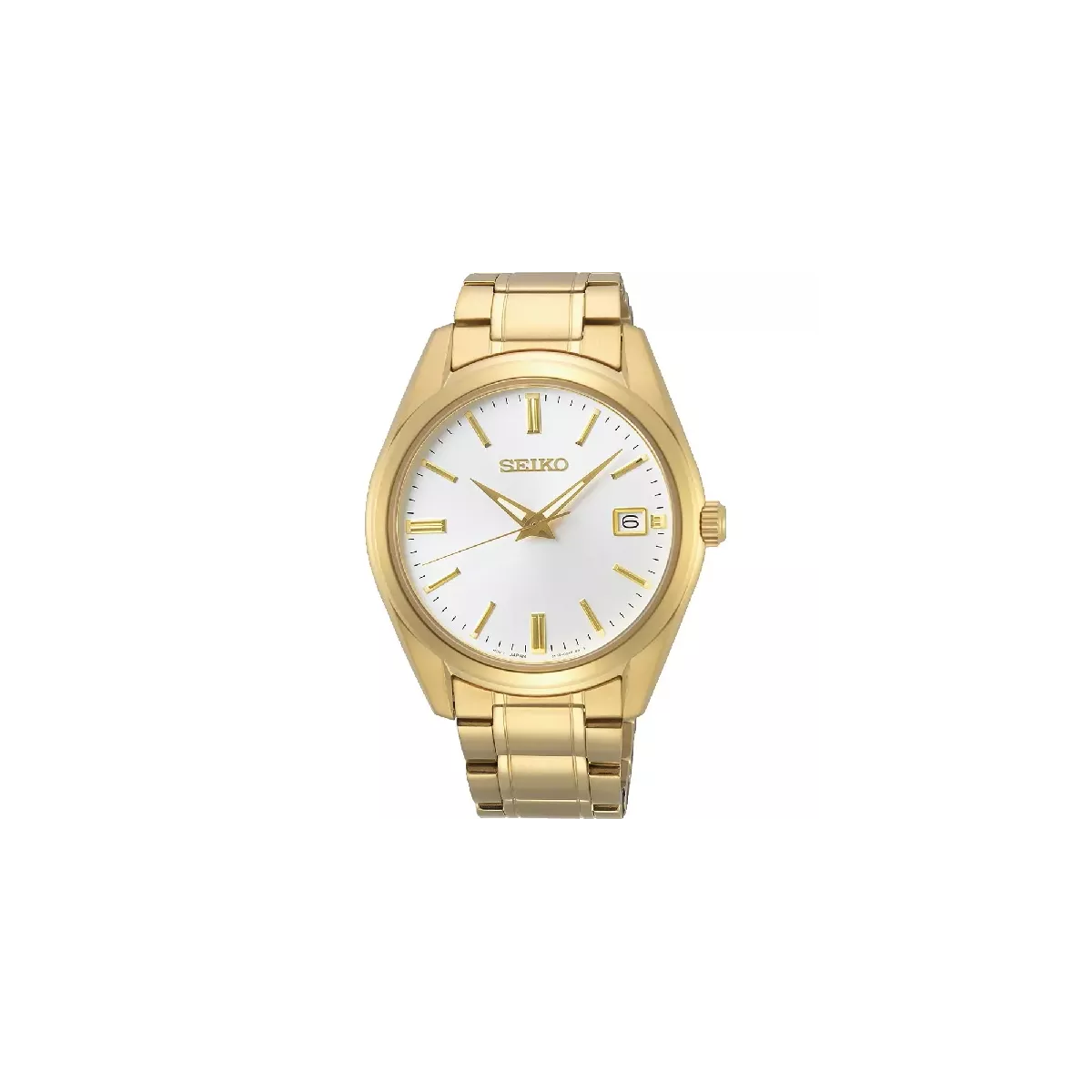Reloj Seiko Neo Classic cristal zafiro 100m water resistant chapado - SUR314P1