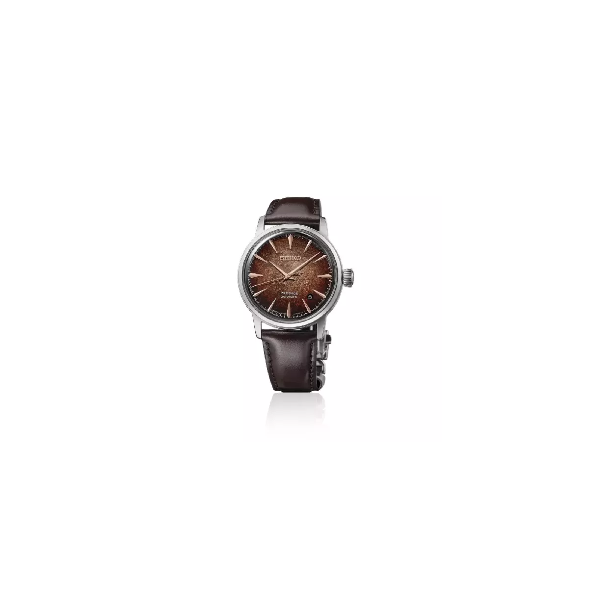 Reloj Seiko Presage Cocktail Whiskey cal.4R35 autoamtico 38.5mm diametro de caja 50m water resistant  - HCB003J1